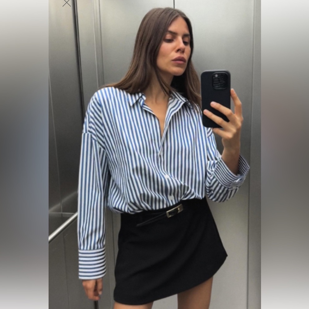 Zara Oversized Button Down Shirt
